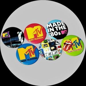 MTV Button Pins Pop Art Jewelry